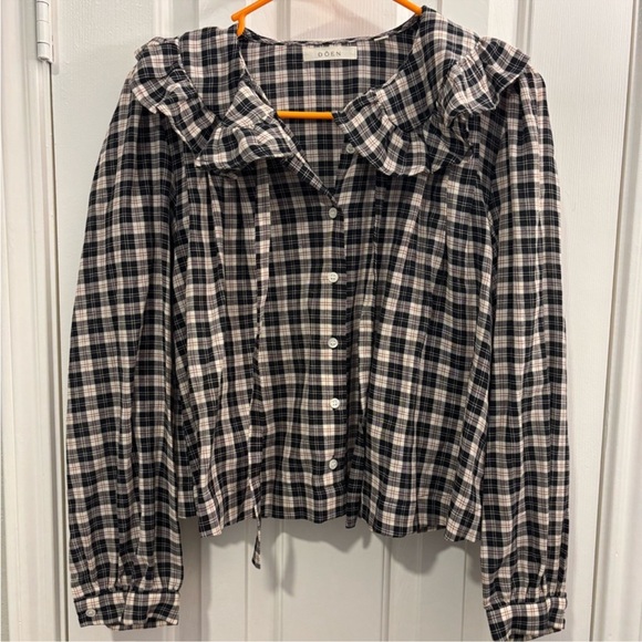 Doen Joelle Top in countryside plaid - Picture 4 of 6